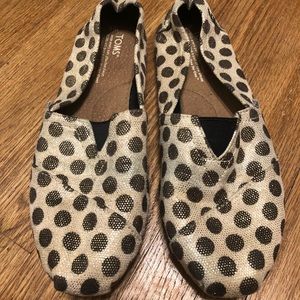 Tom’s Metallic Brown Polka Dot Shoes